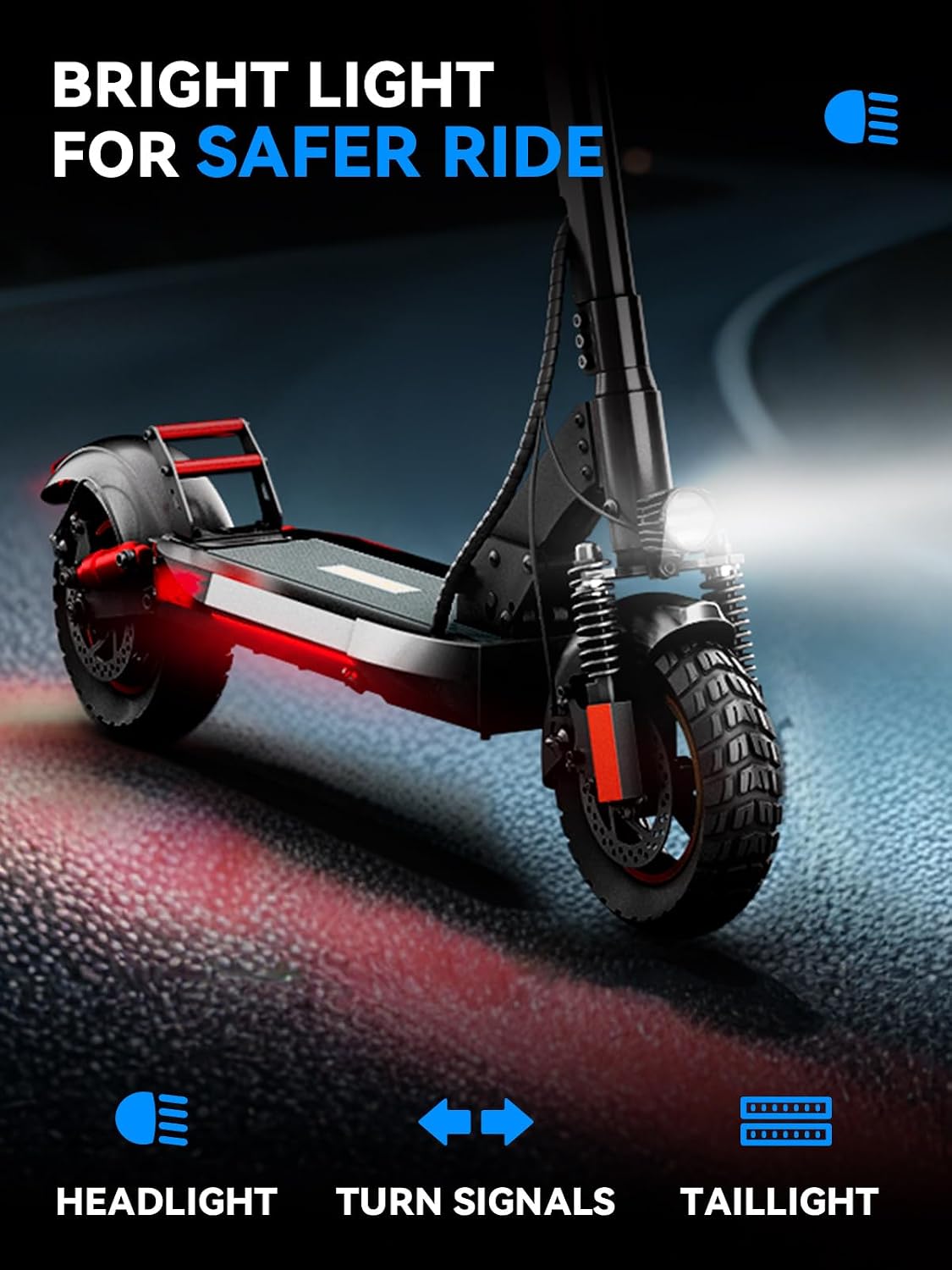 AONIU M4 Electric Scooter For Adults With Seat Off Road Escooter Fast 25-30mph E Scooter 300 Lbs+ Heavy Duty Electric Scooters Long Range 31 Miles All Terrain Foldable For Teens Commuting
