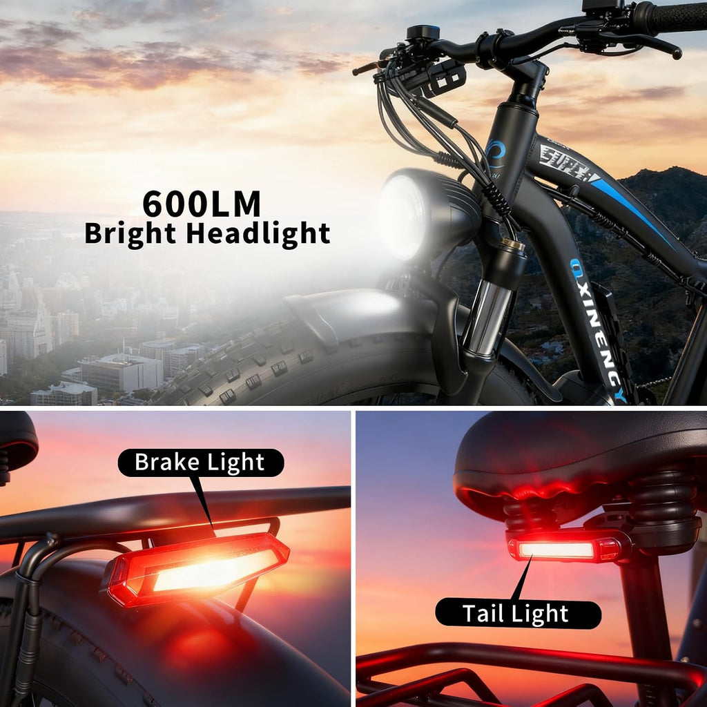 9000W Dual Motor Ebike for Adults, 46MPH Fast Electric Bike for Men Women, 60V 1560Wh Battery Up to 105Miles, 24' Fat Tire E-Bike, Lockable Suspension Electric Bicycle for Off-Road Snow All Terrain