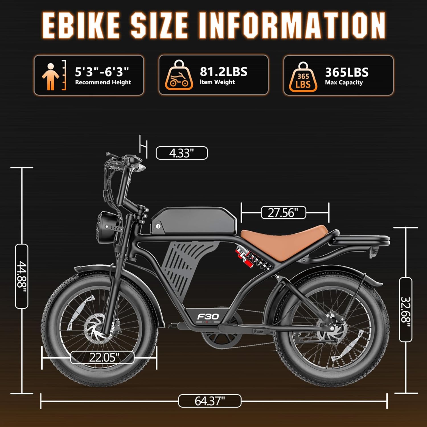 ASKGO Electric Bike for Adults, 2500W Peak Motor, 32MPH & 100 Miles, 48V 20Ah Large Battery, NFC & Password Unlock, Electric Dirt Bike with LCD, Dual Suspension & Brakes, 20' Fat Tire Off-Road Ebike