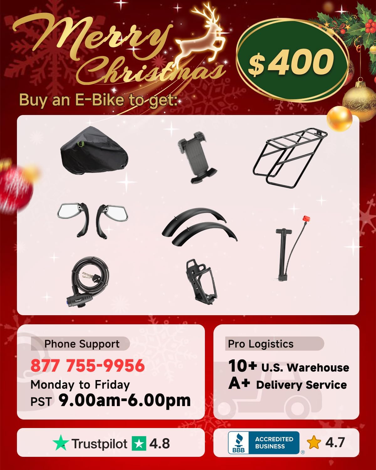 PUCKIPUPPY Folding Electric Bike, 960W Peak Foldable Ebike, 48V 15AH Battery Electric Bike for Adults, 20' Fat Tire, 7 Speed, 28MPH, 70Miles Range, Front Suspension, LCD Display, Dachshund