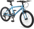 Ktaxon 20/24/26 Inch Mountain Bike, 7/21-Speed Adult Bicycle with Sturdy Steel Frame, Front Suspension, Excellent Twist Shifting, Easy to Assemble and Stylish Cool Look for Men Women