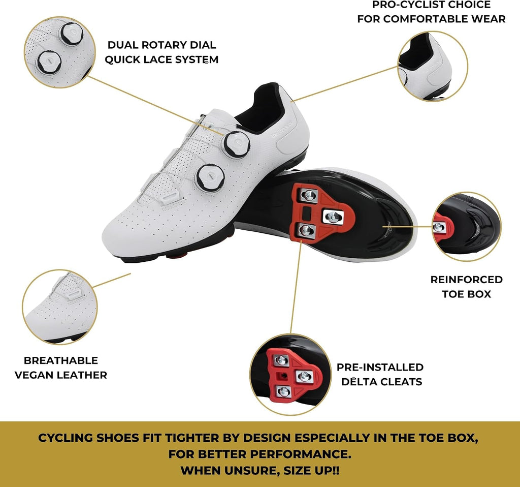 Tommaso Strada Mens SPD & Peloton Shoes—Ready-to-Ride with Peloton Delta Cleat or SPD Cleats for Indoor Bikes—Explore Vareity Cycling Shoes & Bike Accessories.
