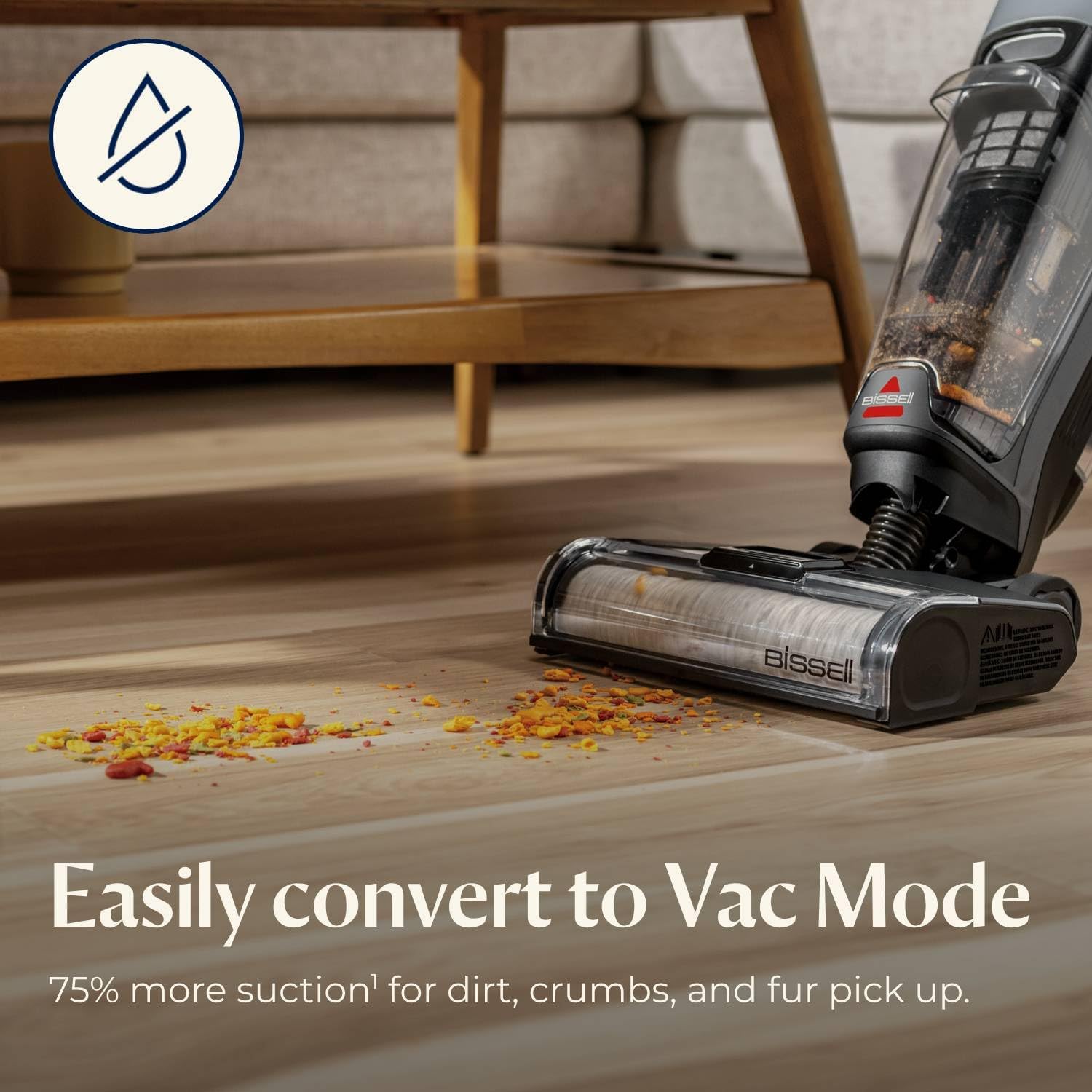Bissell CrossWave OmniForce Cordless Multi-Surface Hard Floor Cleaner and Mop, Wet Dry Vacuum with Dedicated Dry Vacuum Mode, 3882