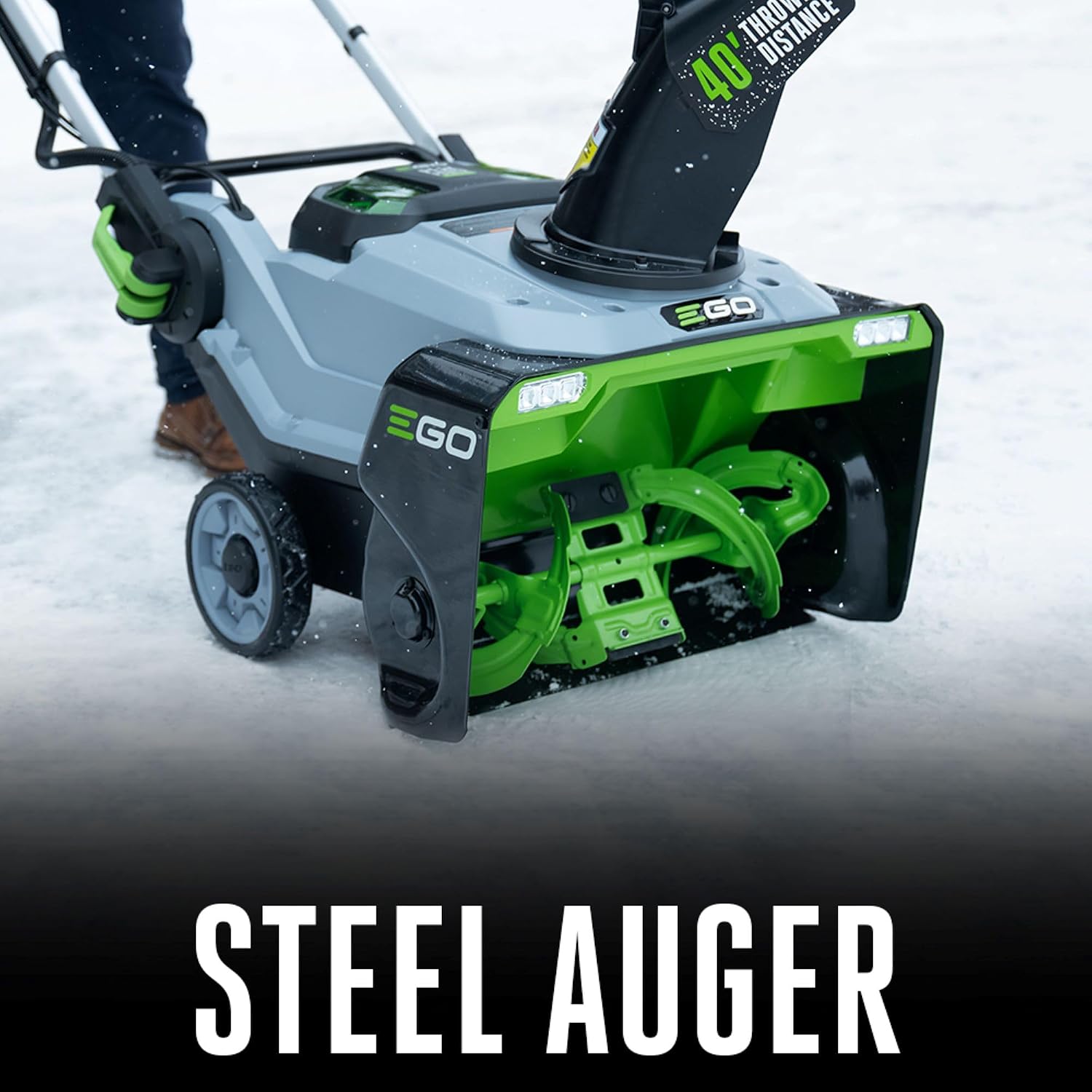 EGO Power+ SNT2110 Peak Power 21-Inch 56-Volt Cordless Snow Blower with Steel Auger Battery and Charger Not Included,Black
