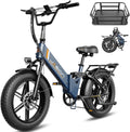 Jasion X Hunter ST 20' Electric Bike for Adults,Peak 1400W Motor,30MPH Max Speed Foldable Ebike,71 Miles Range Folding E Bicycles,624WH Battery,Hydraulic Disc Brakes,UL 2849 Certified