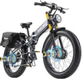 2026 Dual Motor Electric Bike for Adults AWD 5000W/3000W Peak 40 MPH/30 MPH E Dirt Bike, 52V/48V Removable Battery 65/80/150 Miles Max Long Range with Full Suspension 26' Fat Tires Mountain Bike