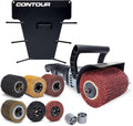 Eastwood Contour SCT Surface Conditioning Tool, Metal Rack, & Drum Sanders Master Kit | 6 Speed 9 AMP 3700 RPM Motor Power Drum Sanders Rotary Tools | All-in-One Multiple Surface Sanding Machine Set