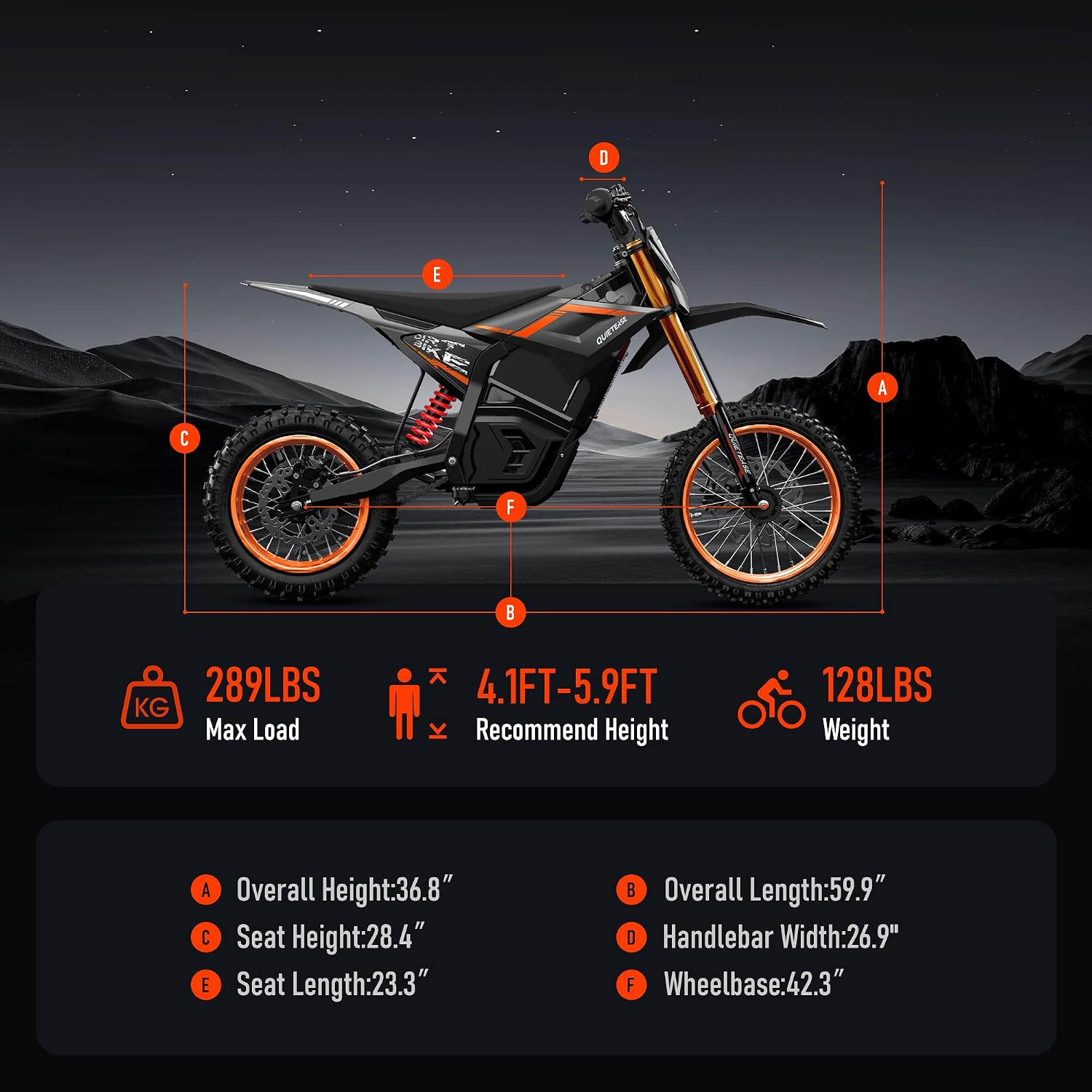 Electric Dirt Bike for Adults Teens, 3000W Brushless 220Nm Motor - 45° Slope, 38 MPH, 48V/23.4Ah Removable Battery, Dual Hydraulic Brakes & Full Suspension Electric Motorcycle for Age 13+