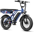 Jasion RetroVolt Electric Bike for Adults, 1500W/2000W Peak - 30/38MPH Electric Dirt Bike, 48V-52V, 13AH/20AH Battery, 65/90Miles Max Range Electric Motorcycle, 20'' X 4'' Fat Tire All-Terrain E-Bike