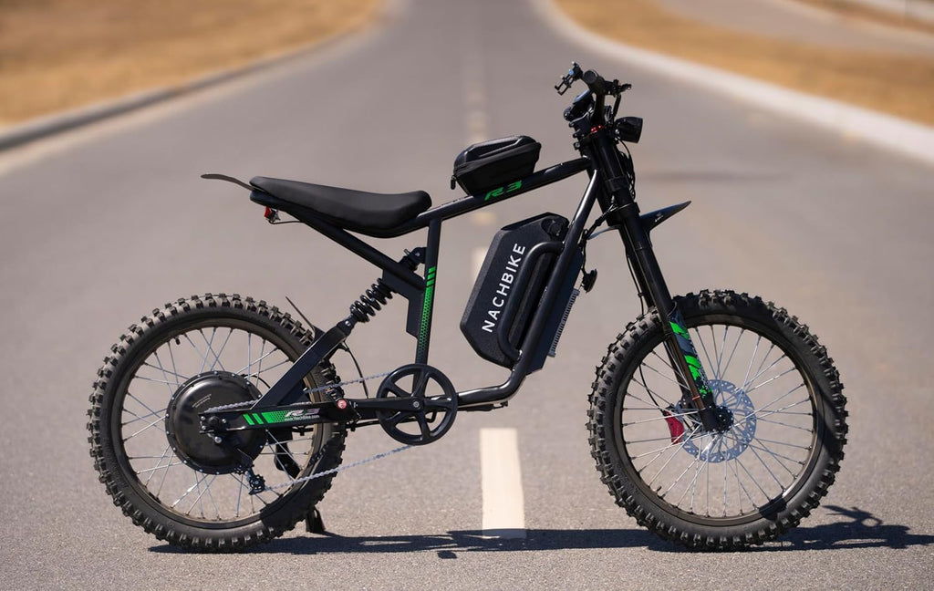 Electric Dirt Bike for Adults, 6000W Peak 40MPH Electric Bike with 60V 1200Wh Battery E Dirt Bike with Pedals 50Miles Max Range, 19'' Motorcycle Tires, Hydraulic Brakes&Full Suspension
