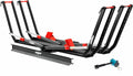 Young 200 lbs Ebike Racks with Ramp for Tow Hitch with 2 Arms, Tire Clamp 2 Bike Rack Hitch for Car SUV RV Truck Trailer, Scratch Free, Fit up to 5 Inch Fat Tire, 2' Receiver