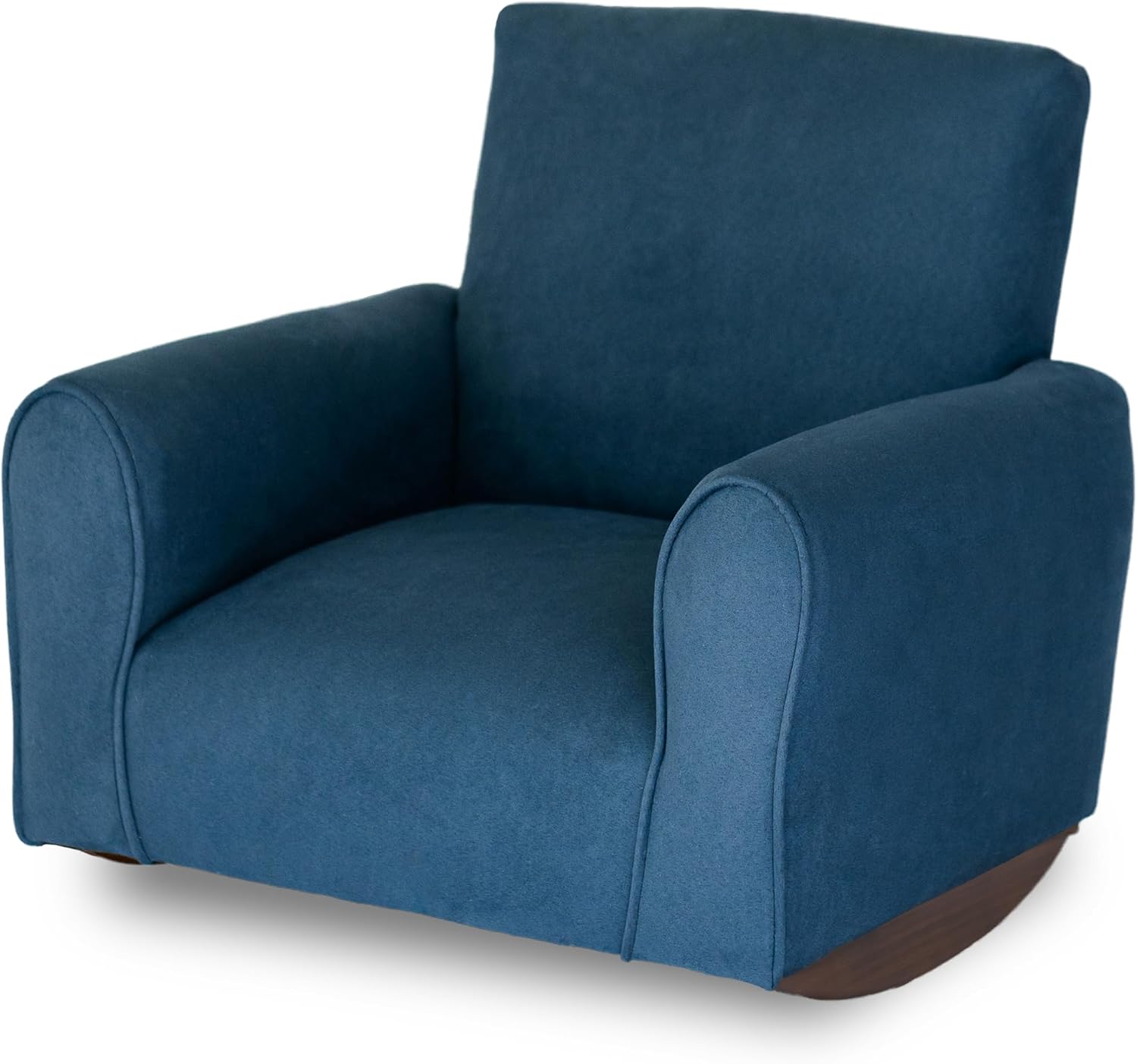 Kid Rocking Chair for Toddlers, Child Chair for Little Kids, Upholstered Toddler Armchair for Children, Comfy and Cute Little Kid Chairs (Rockers, Navy)