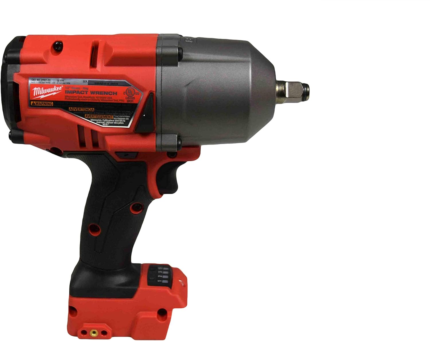 Milwaukee 2767-20 1/2' Impact Wrench,48-11-1820 18v 2Ah Batt, 48-59-1812 Charger