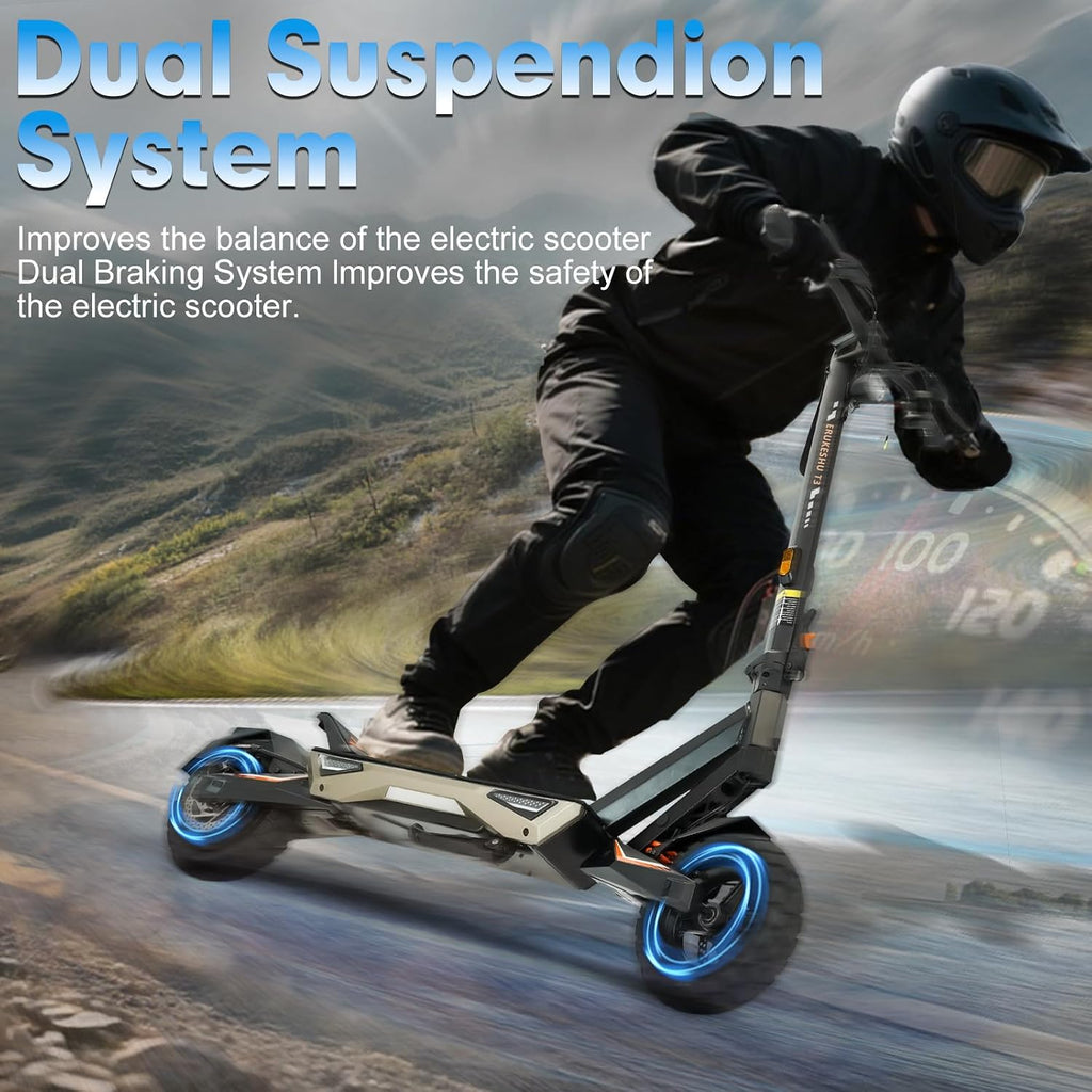 Electric Scooter for Adults, 5600W/1500W/1200W/800W Motor Fast Electric Scooter, 46/40/35 MPH Top Speed, 27Ah/20.8Ah/15.6Ah Battery, 10/11' Off Road Tire Foldable E-Scooter for Commuter Outdoor campus