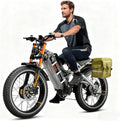 2026 eAhora Romeo Dual-Motor Ebike - 50Mph 5600W 60-80AH 250Miles Long Range Electric Bike for Adults, Full Suspension Hydraulic Brakes Electric Bicycle, 26' Mountain Bike for Off-Road Commuting