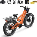 TESWAY X9 Ultra Dual Motor Ebike, 26' Fat Tire Full Suspension AWD Electric Bike for Adults, 4000W 43MPH 240NM, 60V 30Ah(Camo)/25Ah(Other) 120 Miles Long Rang