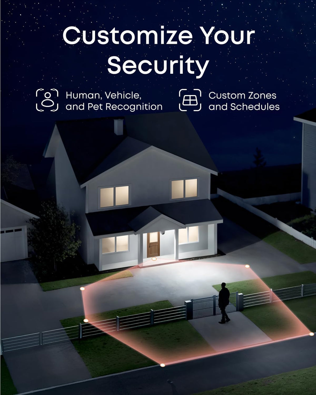 eufy PoE Turret Security Camera E41 with eufy Pole Mount Bracket (T870C), NVR Add On Cam, 4K UHD, 122° FOV, F1.6 Color Night Vision, 24/7 Recording, Human/Vehicle/Pet AI Detection