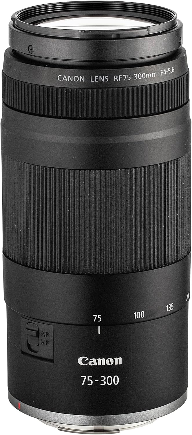 Canon EOS RP Mirrorless Camera| 26.2MP Full Frame Sensor| 4K Video Recording| Lightweight Compact Camera for Travel and Everyday Content Creation (3380C002) + Canon RF 75-300mm Lens + 64GB Card + Bag