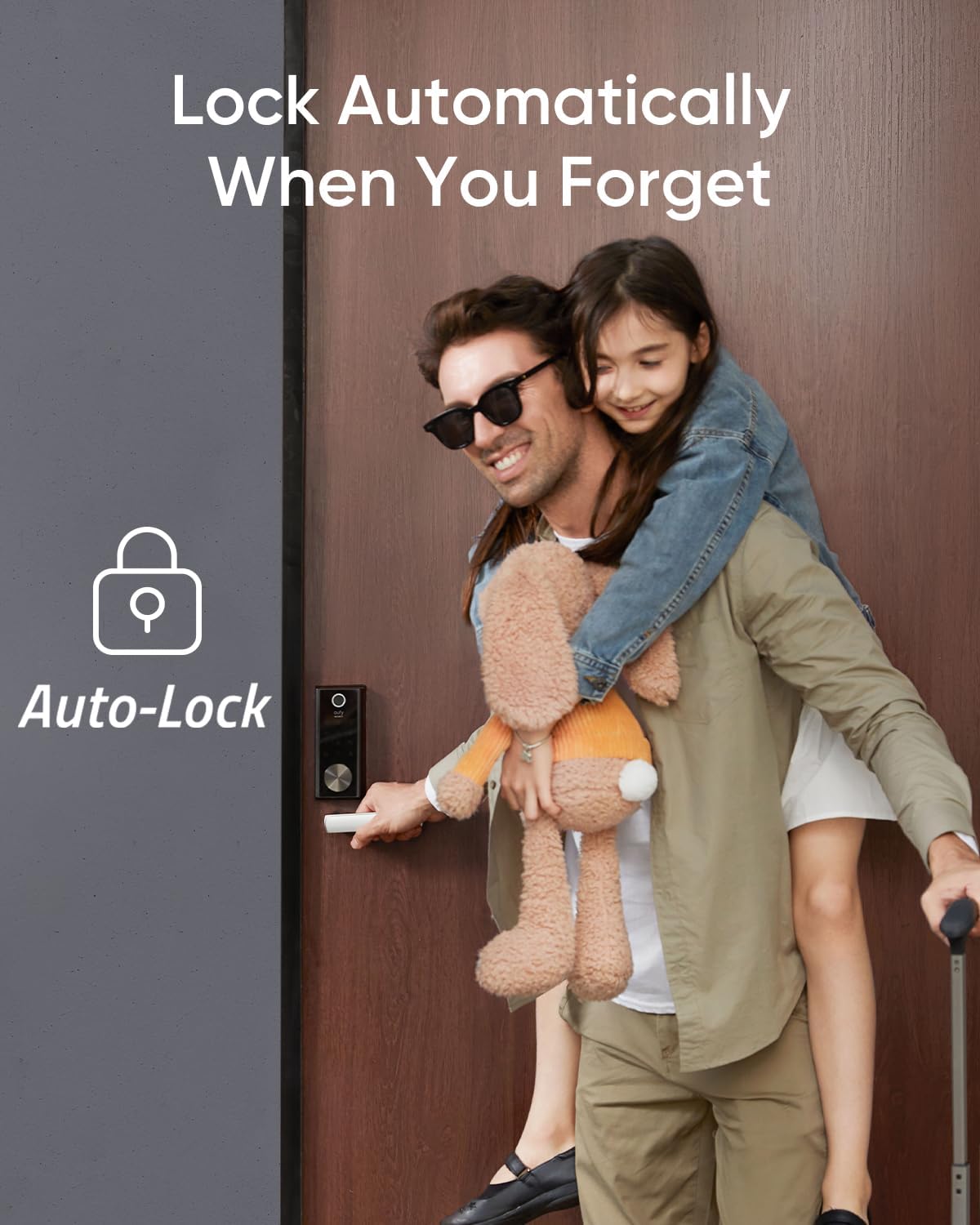 eufy Security Smart Lock S230, Keyless Fingerprint Lock for Front Door, Easy Installation, Built-in Wi-Fi, Reliable App for Remote Access, One-Year Battery Life, BHMA Certified, IP65 Weatherproof