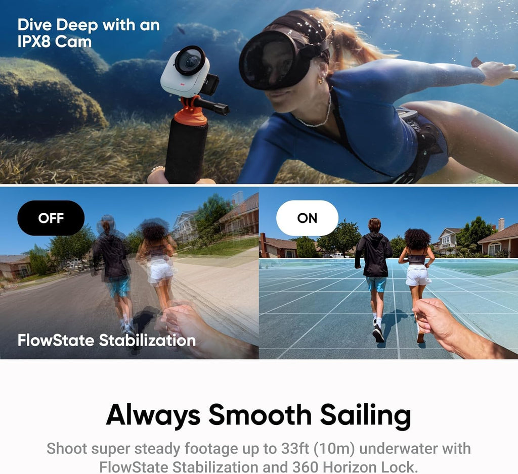 Insta360 GO Ultra Creator Bundle Midnight Black 1TB- Tiny Mighty Hands-Free 4K Cam, Lightweight, Low Light Excellence, Mount Anywhere, FlowState Stabilization, 200 Min Battery Life
