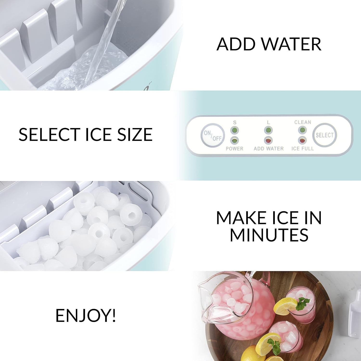 Igloo Automatic Self-Cleaning Portable Electric Countertop Ice Maker Machine with Handle, 26 Pounds in 24 Hours, 9 Ice Cubes Ready in 7 Minutes & Keurig K-Elite Single-Serve K-Cup Pod Coffee Maker