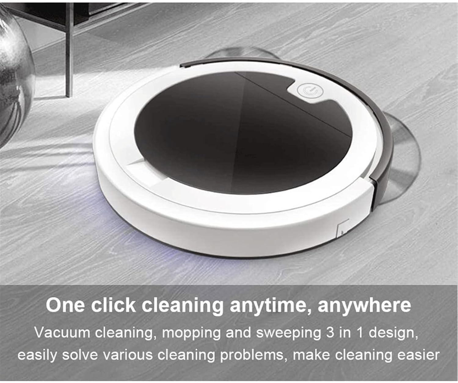 Robot Vacuum, 2800PA Robotic Vacuum Cleaner (Slim) Max Strong Suction, Quiet Multiple Cleaning Modes, Self-Charging Vacuum, for Pet Hair, Hard Floor (Color : Black+Red)