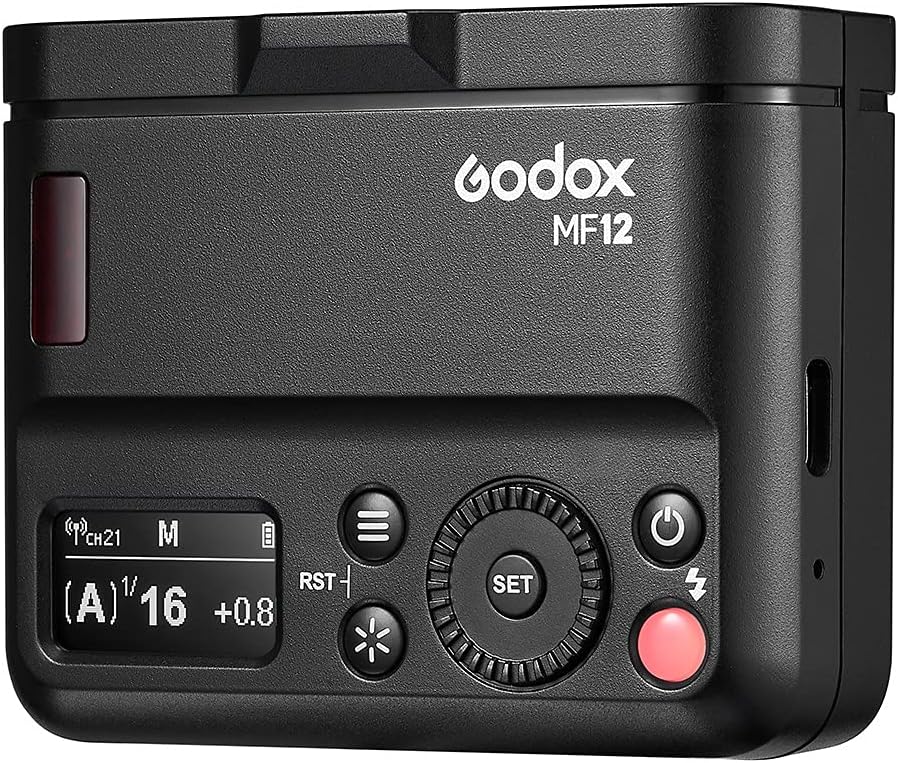 Godox MF12 MF12-K2 Macro Flash Off-Camera TTL Flash Speedlite 12W, 2.4G Wireless Control,TTL/M Mode,Built-in 3.7V/6.29W Lithium Battery, Compatible with Nikon, Sony, Canon, Fuji, Olympus and Panasonic
