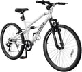 Betterland 26 Inch Mountain Bike with Adjustable Ergonomic Seat, 7/21 Speed Adult Bike with Dual V Brakes, Outdoor Cycling Bike with High Carbon Steel Frame and Front Suspension