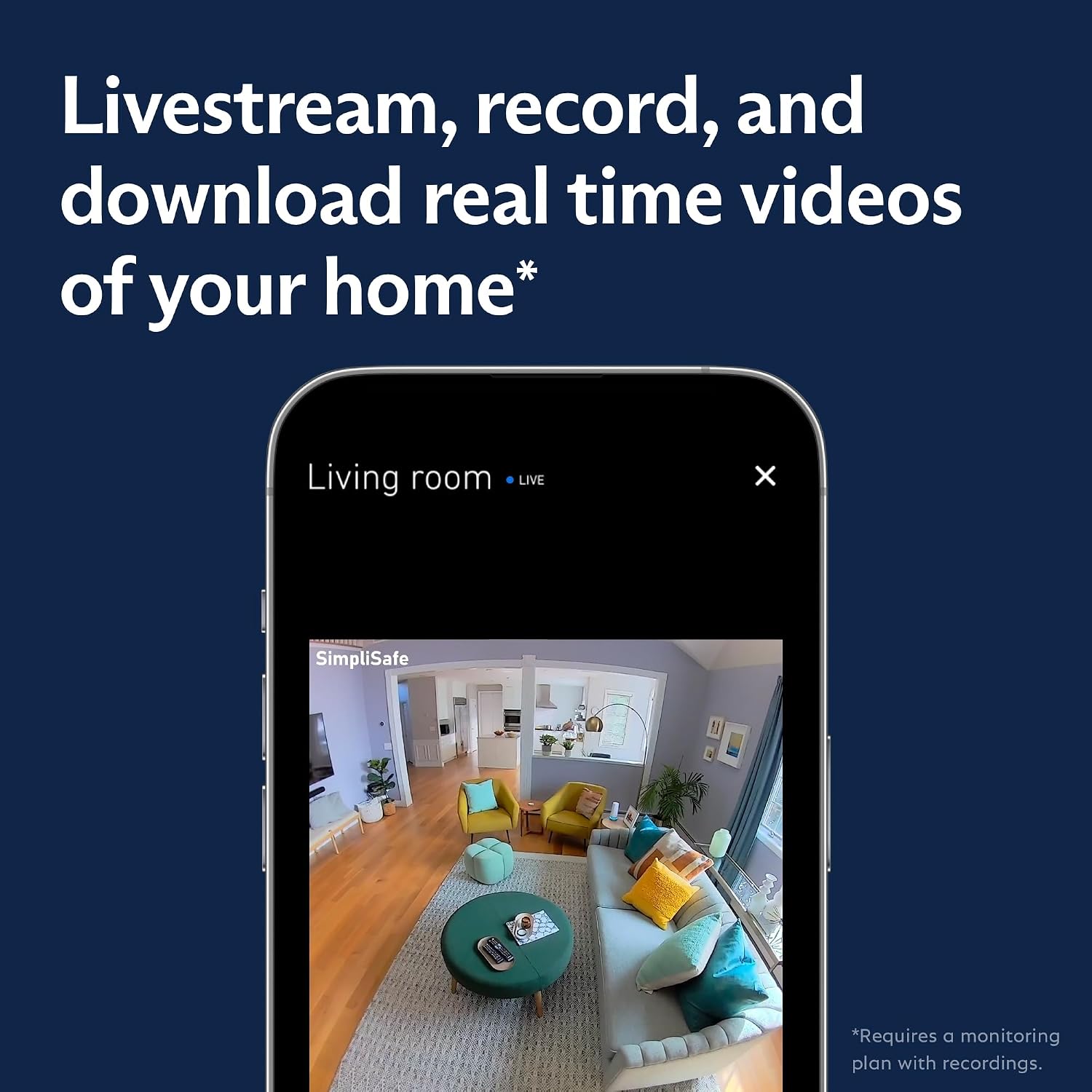 SimpliSafe Smart Alarm Wireless Indoor Security Camera