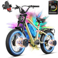 (2025 Upgraded) Eahora Terra Peak 3000W Dual Motor Electric Bike for Adults 48V 20A 30-33MPH 80-120Miles Long Range Adult EBike Dual Hydraulic Brakes Full Suspension Electric Bicycle
