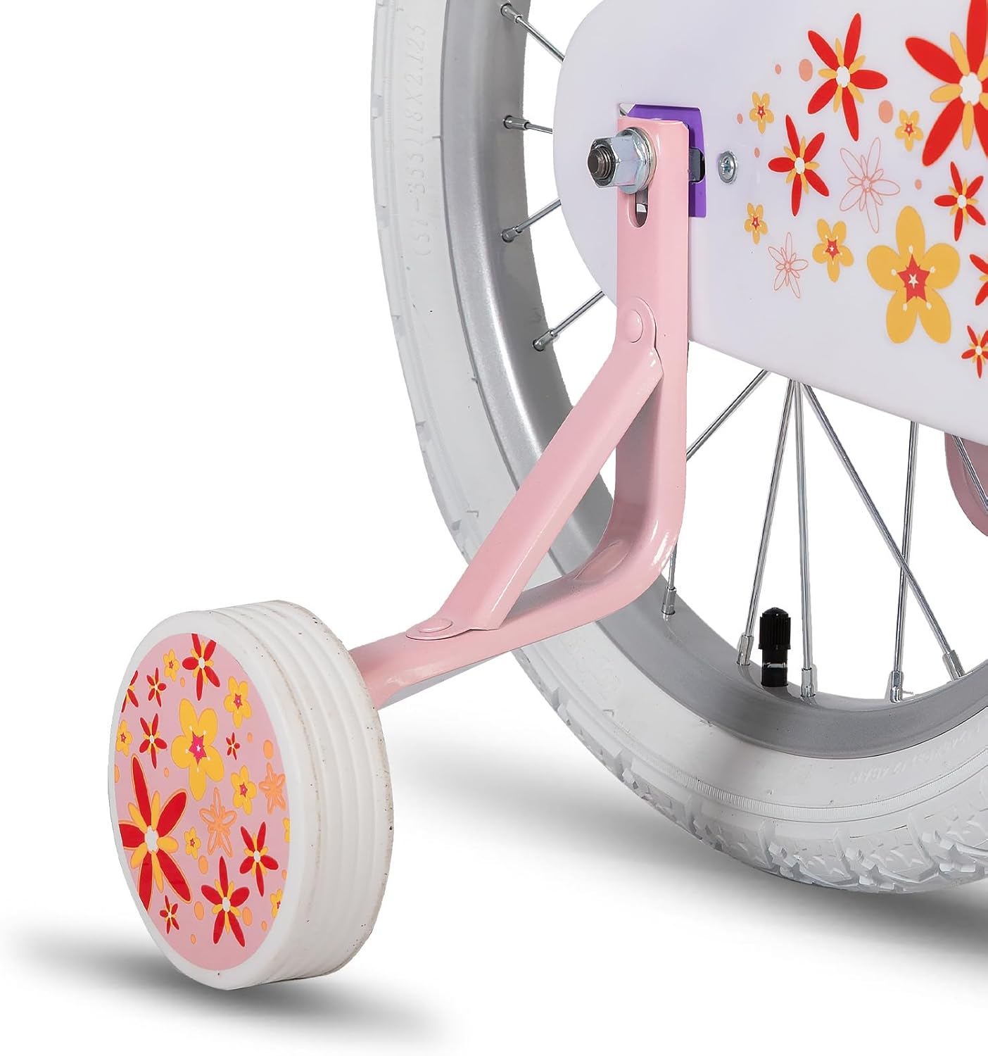 JOYSTAR Unicorn Kids Bike for Girls Ages 2-9 Years Old, 12 14 16 18 Inch Kids Bike with Training Wheels, Doll Seat, Streamers and Basket, Toddler Girl Bicycle, Multiple Colors