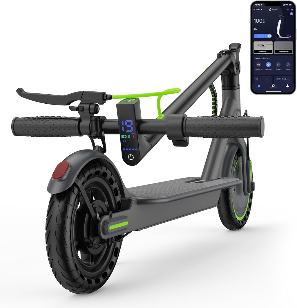 Aovowheel Electric Scooter for Adults, Folding E Scooter with 250W-500W Motor 16-24 Mph Top Speed, Max 15-60Miles Long Range,6.5''/8.5''/10''/14'' Solid Tires Commuting Scooters, Dual Brakes