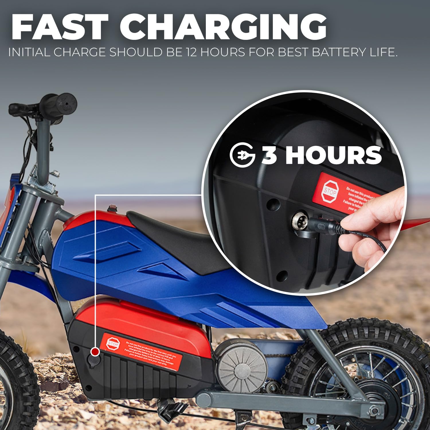 XtremepowerUS Electric Dirt Bike, 24V 250W Battery Powered Mini Dirt Bike, Electric Ride-On (Captain)