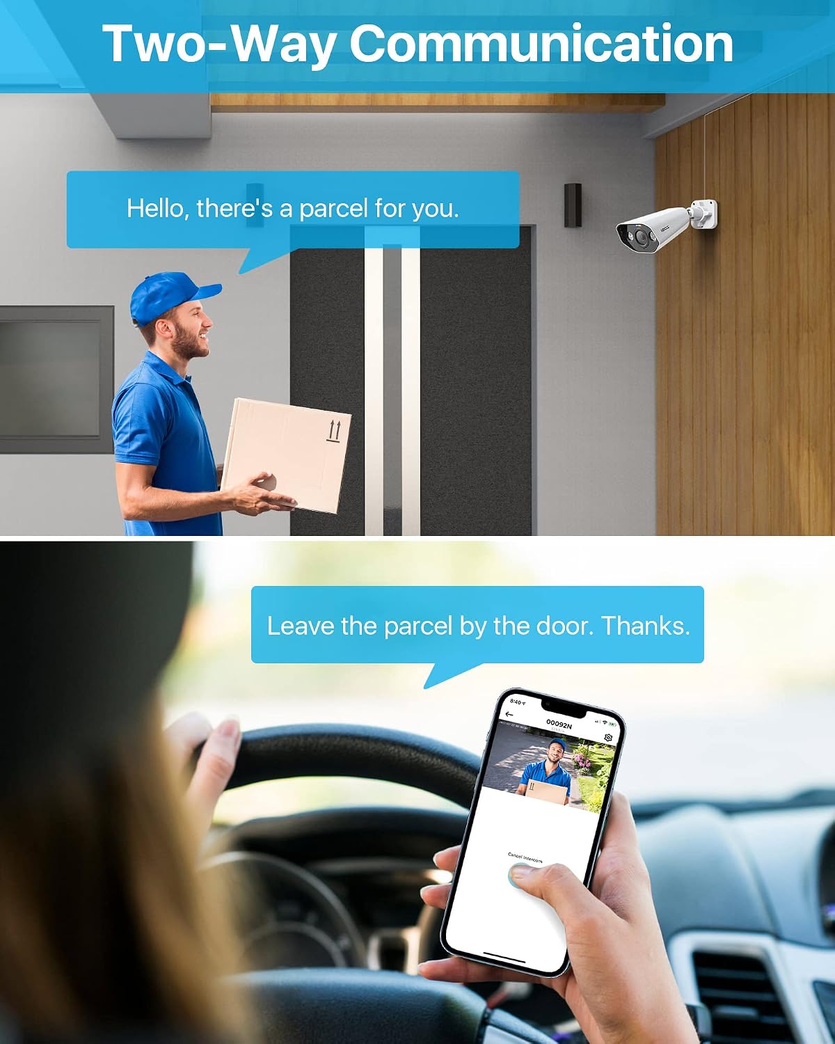 ZOSI 4K Security Camera System, 12X 8MP PoE IP Camera for Outdoor Monitoring with Smart Person Detection, Spotlight Alarm, Color Night Vision, 16CH 4TB HDD NVR for 24/7 Video and Audio Surveillance