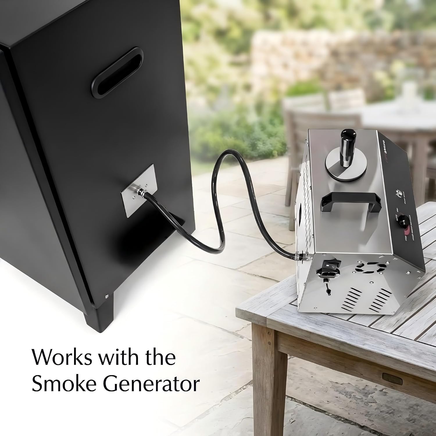 CLIVIA 8-Layer Electric Smoker with Side Wood Chip Loader, 1600W Vertical Digital BBQ Smoker Oven, 0-24H Timer & 86-257°F Temp Control, Large Capacity Meat Smoker for Jerky, Sausage, Fish (DSH-S45E)
