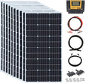 1000 Watt 24Volt Solar Panel Kit 10X100W Monocrystalline Module 50A Charge Controller for RV, Boats, Trailer, Camper,Off-Grid System (1000W Solar Kit)