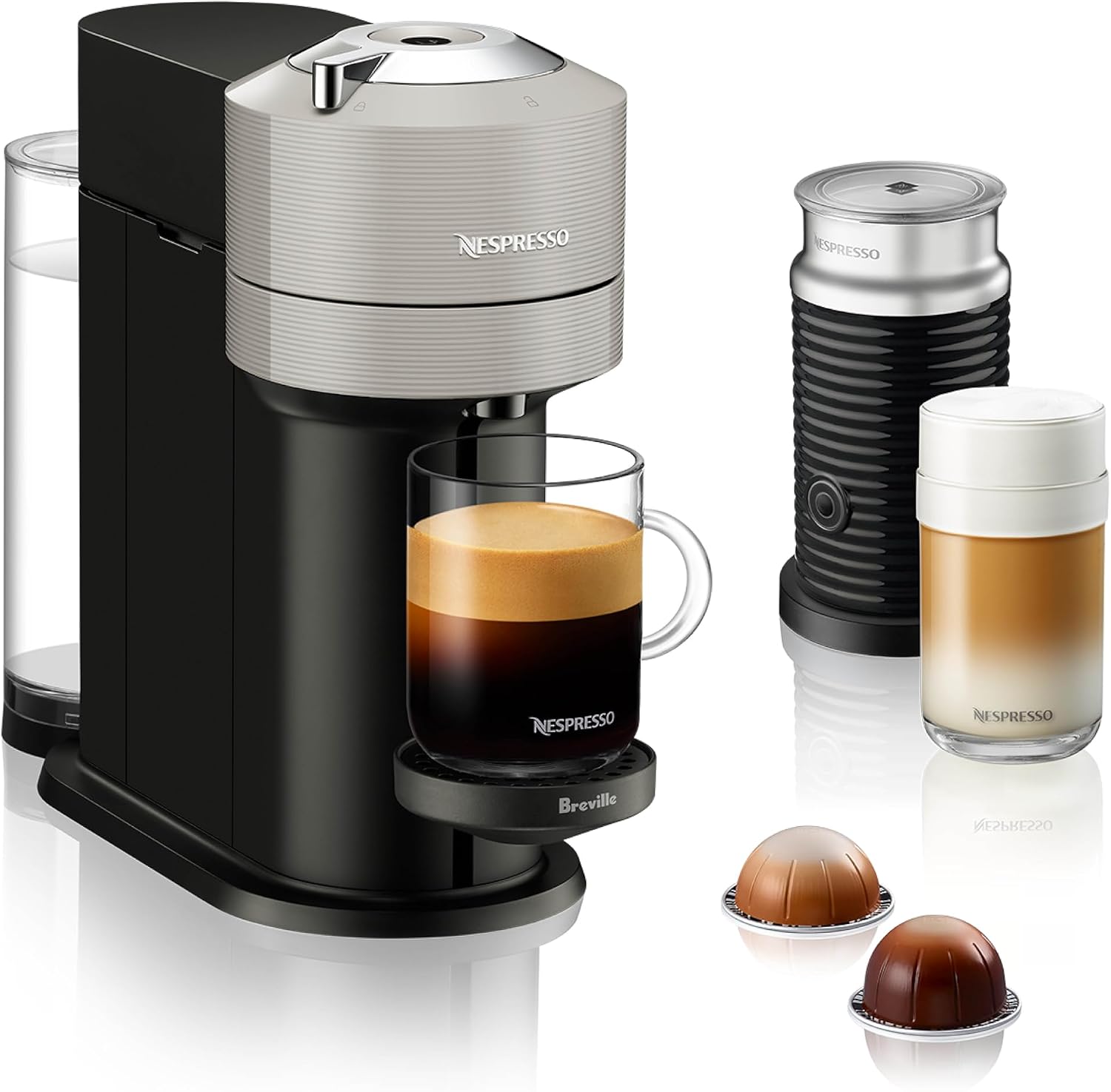 Nespresso Vertuo Next Coffee and Espresso Maker by Breville, with Aeroccino Milk Frother