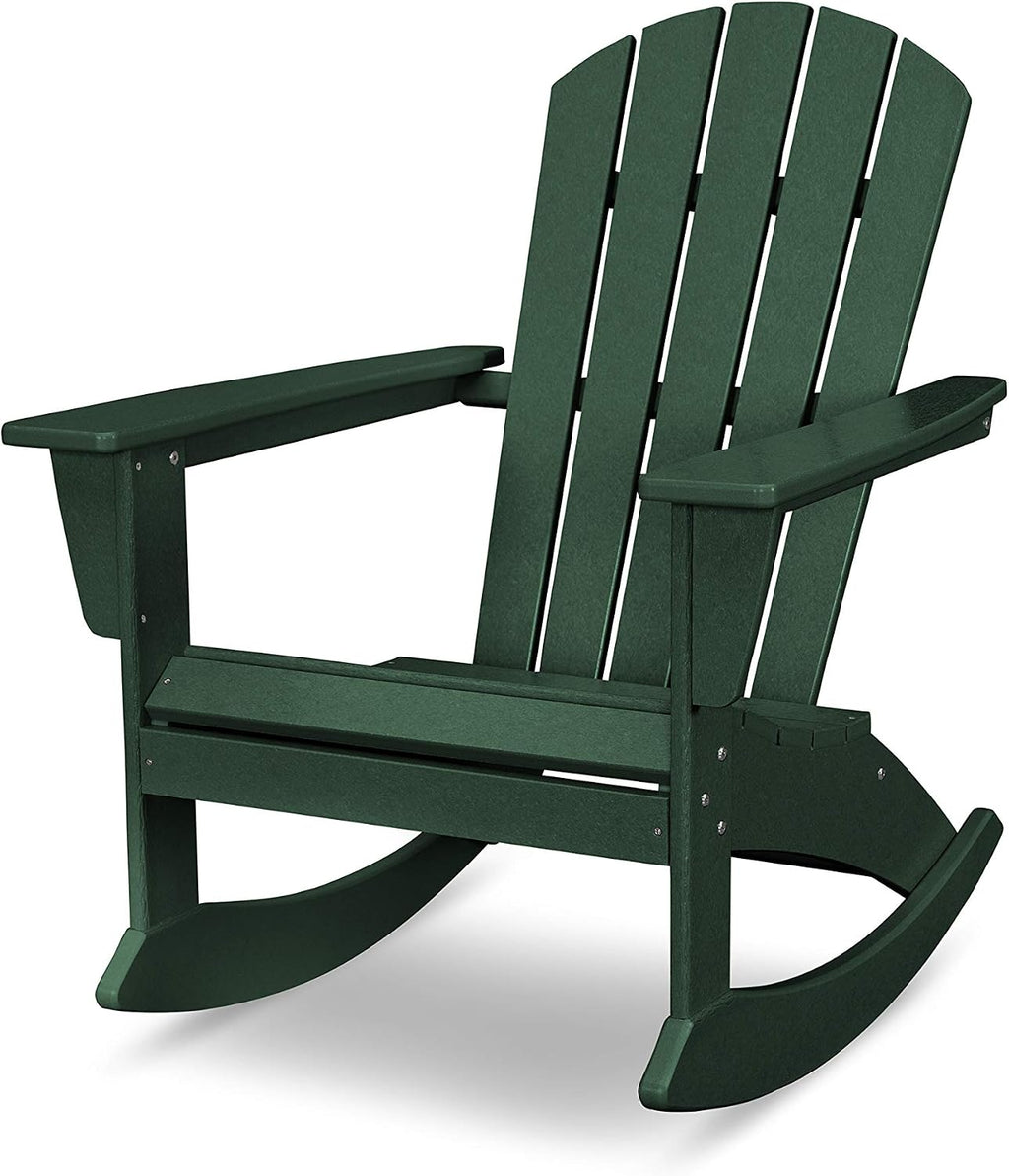 POLYWOOD® Nautical Adirondack Rocking Chair in Green
