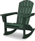 POLYWOOD® Nautical Adirondack Rocking Chair in Green