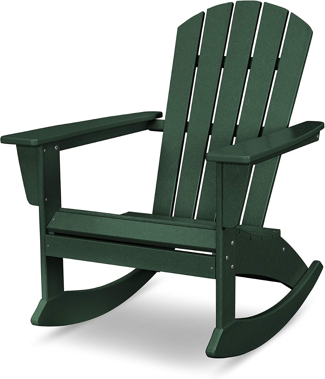 POLYWOOD® Nautical Adirondack Rocking Chair in Green