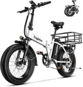 1000W Folding Electric Bike,48V 20AH Removable Battery E Bike,80 Miles Max Range Electric Bike for Adults,20' Fat Tire Foldable ebike,Adult Electric Bicycle for Commute Beach Snow