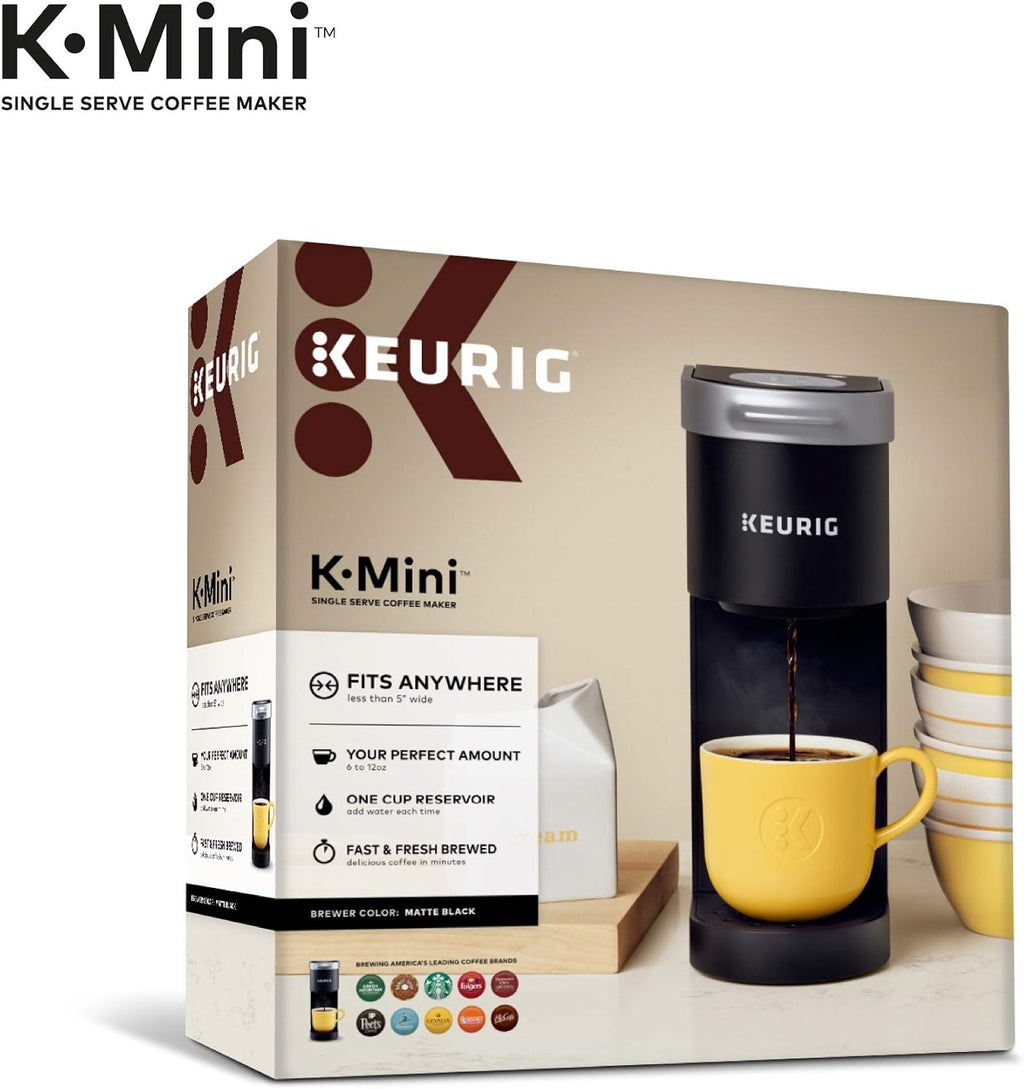 Keurig K-Mini Single Serve Coffee Maker with Peet's Coffee Dark, Medium, & Light Roast Variety Pack, 40 K-Cup Pods