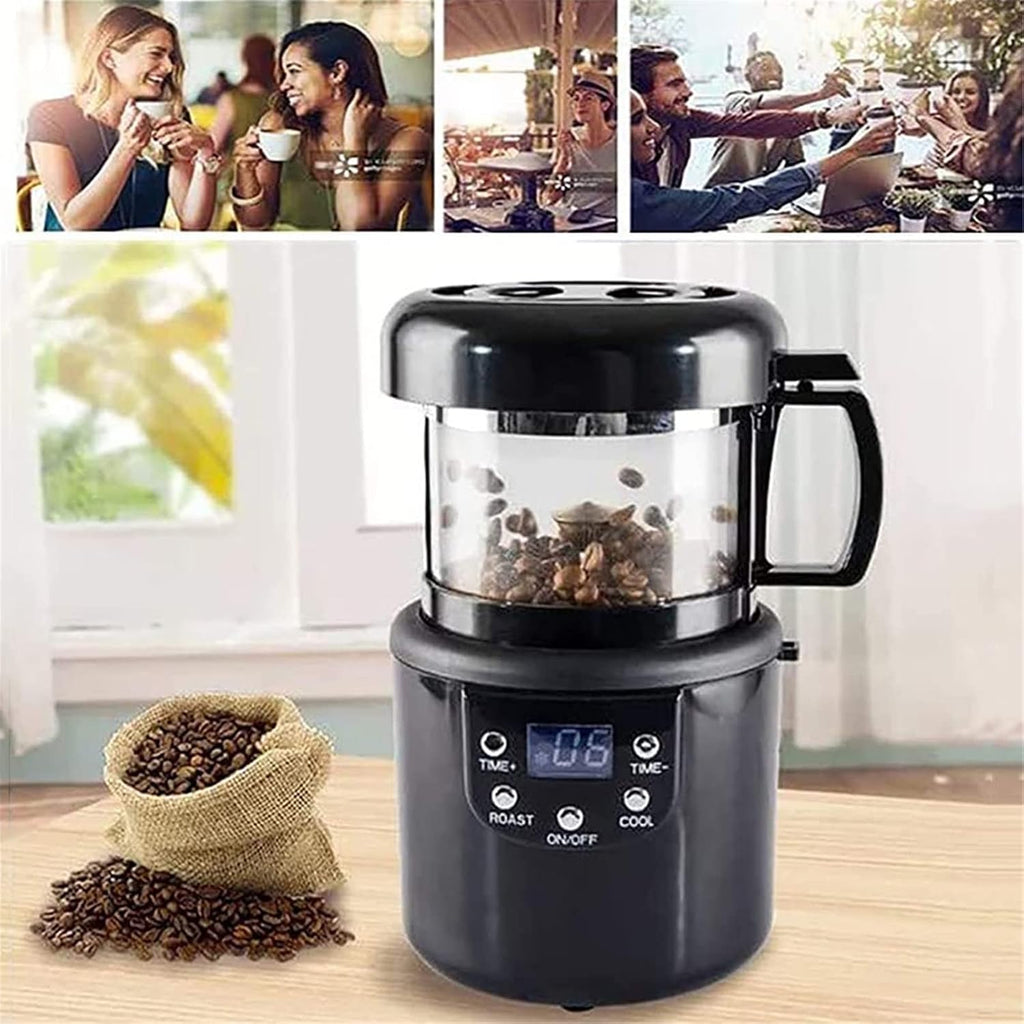 Coffee Machine Coffee Roaster Machine, 2 in 1 Baking & Cooling Machine, Electric No Smoke Coffee Beans Roasting Machine, Automatic Small Hot Air Coffee Roasters, Timing Roasting