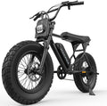 MACFOX X7L Electric Bike for Teens Adults, 750W Peak Power Class 2 Ebike 20MPH with 20x5.0 Rear Fat Tire and Hydraulic Brakes Suitable for Travel in The City/Campus (UL2849/Black/Standard)