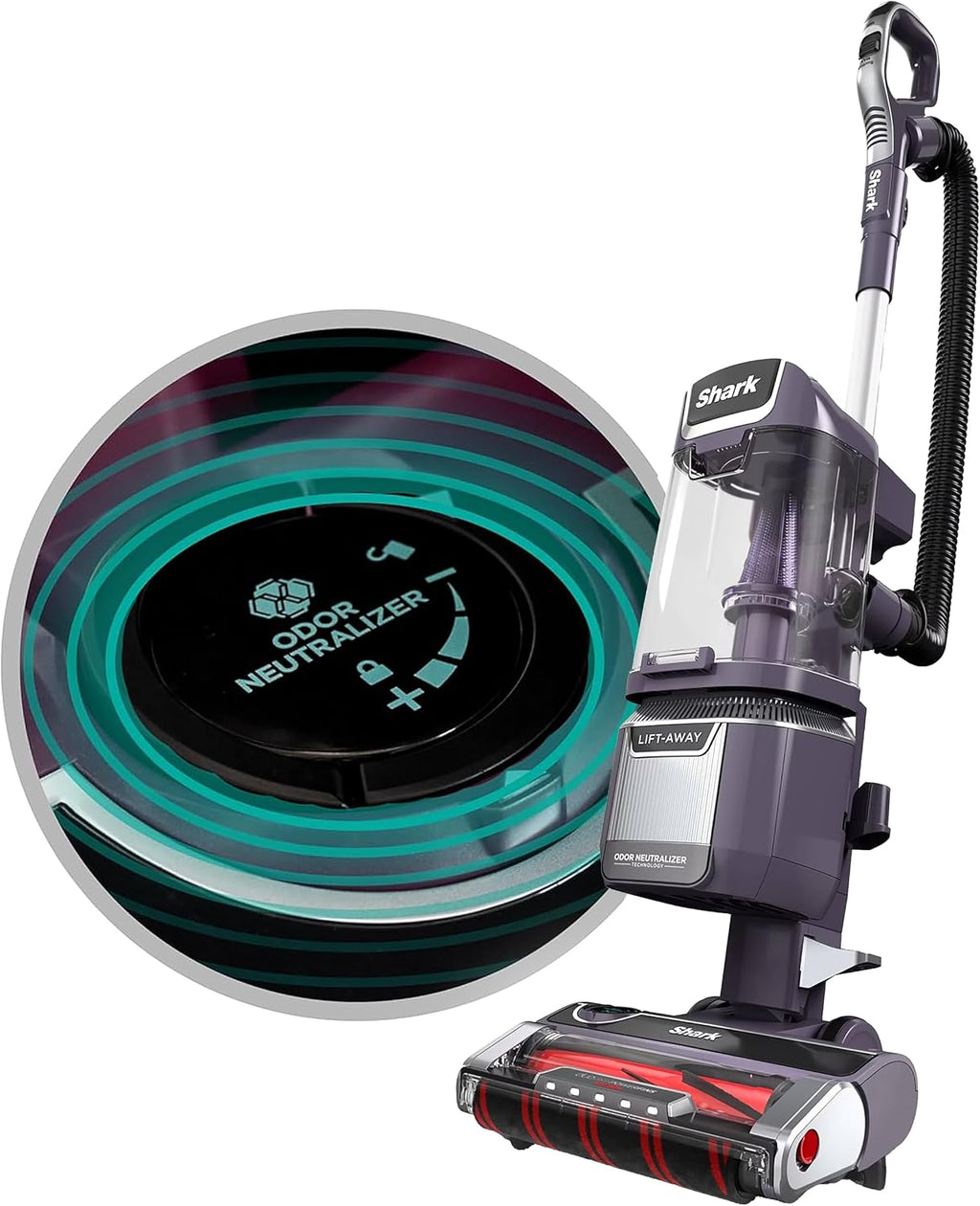 Shark LA701 Rotator Pet Lift-Away ADV Upright Vacuum with DuoClean PowerFins HairPro & Odor Neutralizer Technology, Purple (Renewed)