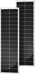 RICH SOLAR MEGA 100 Slim 2 Pack of 100 Watt Monocrystalline Solar Panel for RV, Trailer, Motorhome