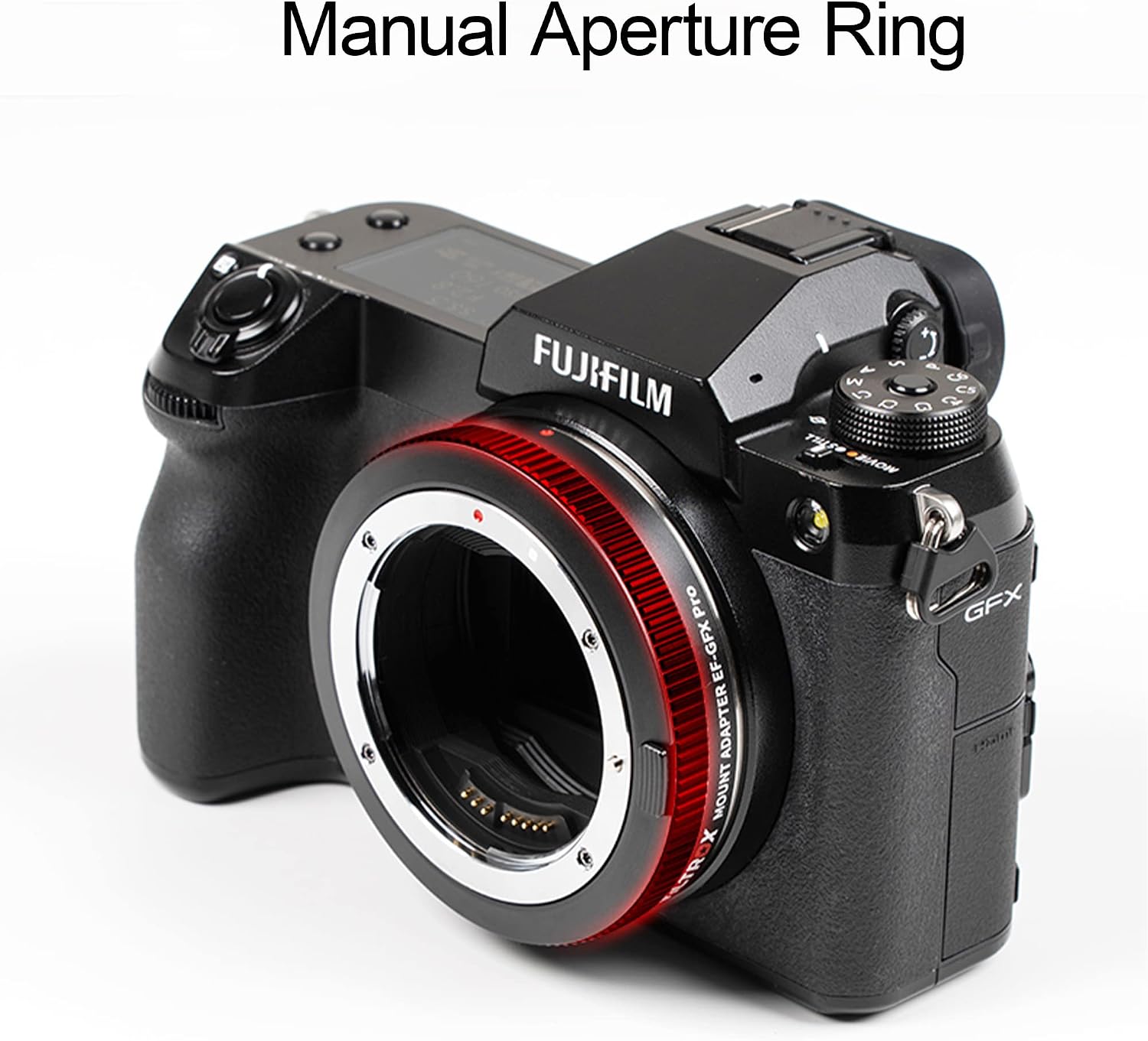 VILTROX EF-GFX Pro Auto Focus Lens Mount Adapter with Manual Aperture Ring for Canon EOS EF/EF-S Lens to Fujifilm G-Mount GFX Camera 100/100S/50S/50R