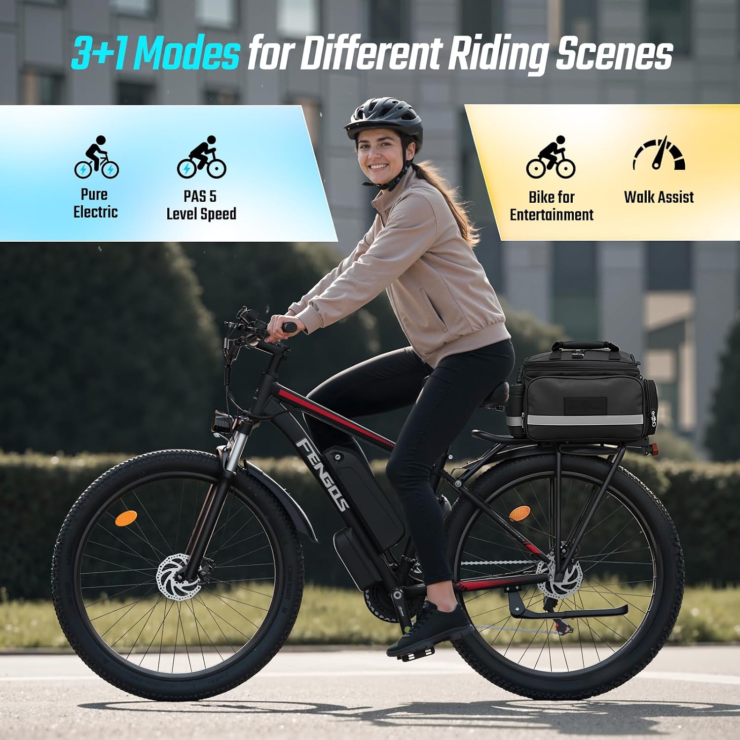 2000W Ebike for Adults, 80 Mile 35MPH Electric Mountain Bike, 48V 840WH Aluminum Electric Bicycle, 21-Speed Gears E Bike, Dual Disc Brakes with Brake Taillight, 27.5' Tire, Front Dual Suspension