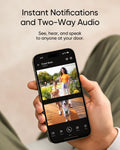 eufy Security Video Doorbell E340 (Battery Powered) with Smart Display E10, Dual Cameras with Delivery Guard, 2K Full HD and Color Night Vision, No Monthly Fee