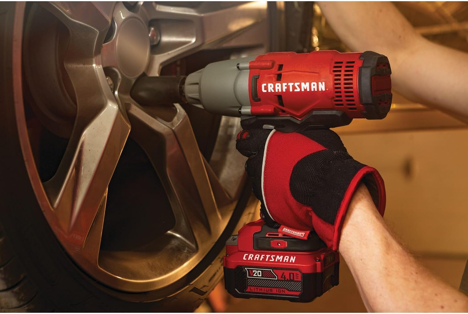 CRAFTSMAN V20 Cordless Impact Wrench, 1/2 inch, Bare Tool Only (CMCF900B)